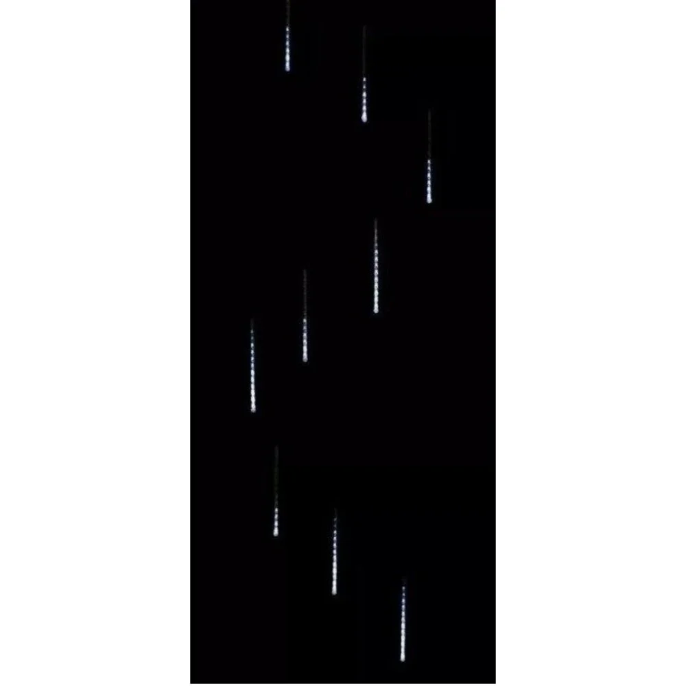 Meteor Shower LED Lights 6 Strand Cool White Dream Drop Falling Tube Set of 4